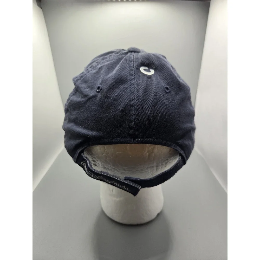 Vintage Mickey Mouse Walt Disney Navy Blue‎ Embroidered Adjustable Hat Cap